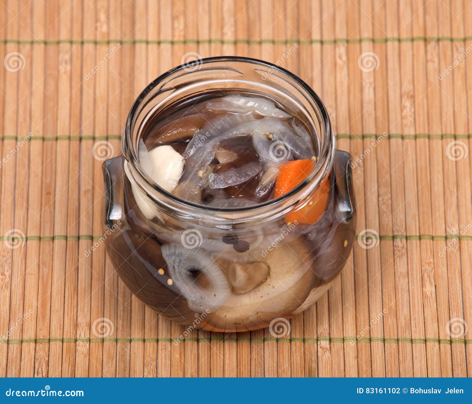 Shiitake Marinated Mushrooms Stock Photo Image of cooking, mustard