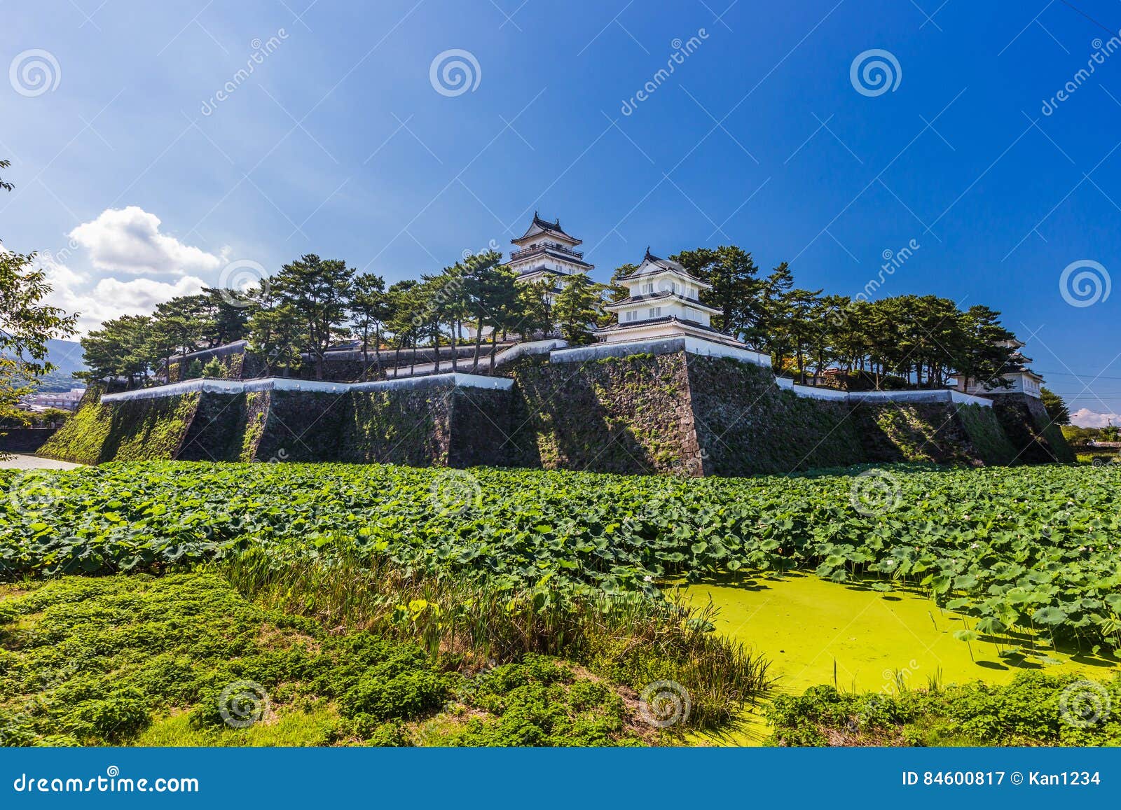 shimabara castle , famous attraction in nagasaki, kyushu