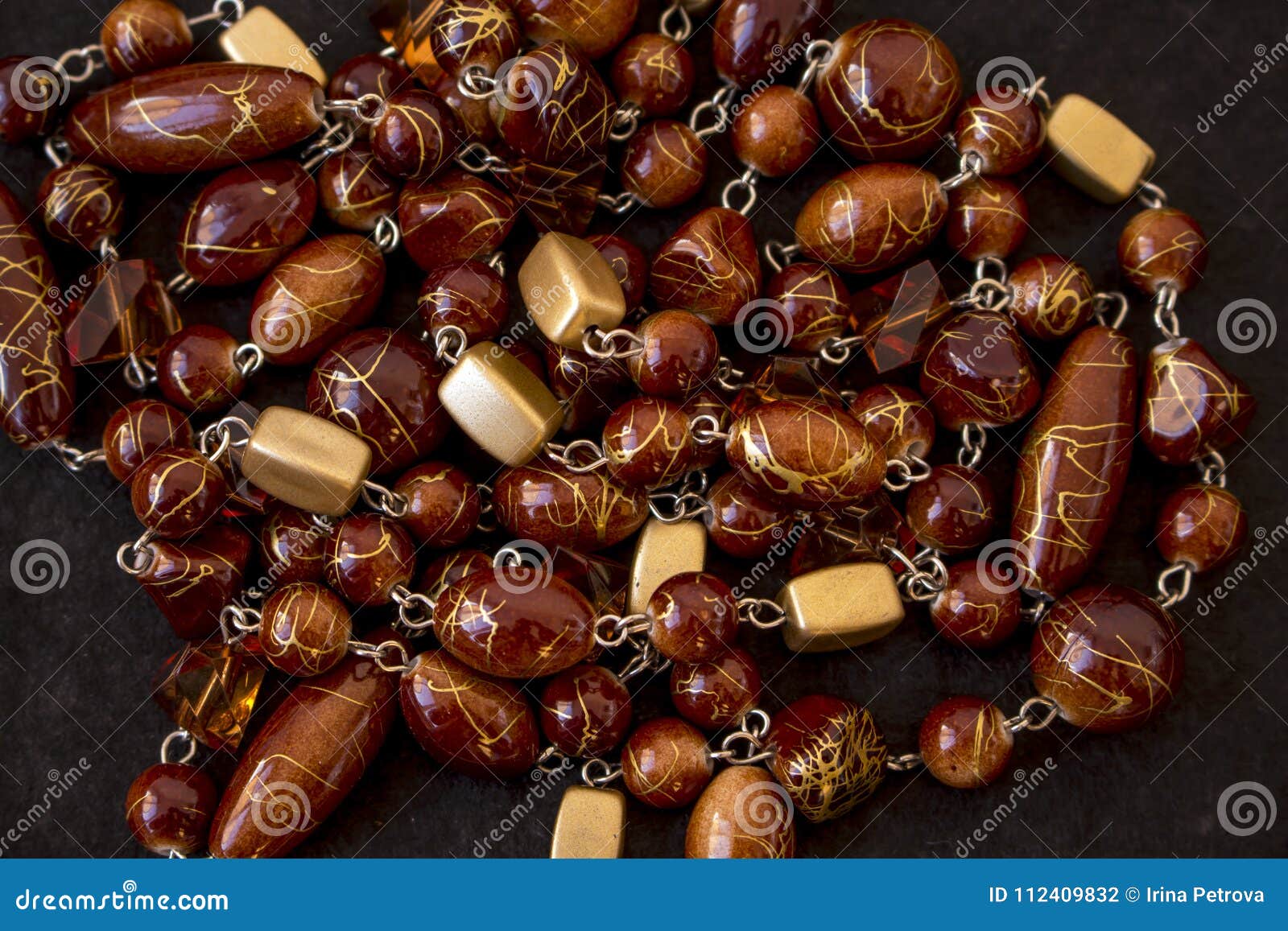 shimmering glass beads in all s and sizes including round oval cubes.