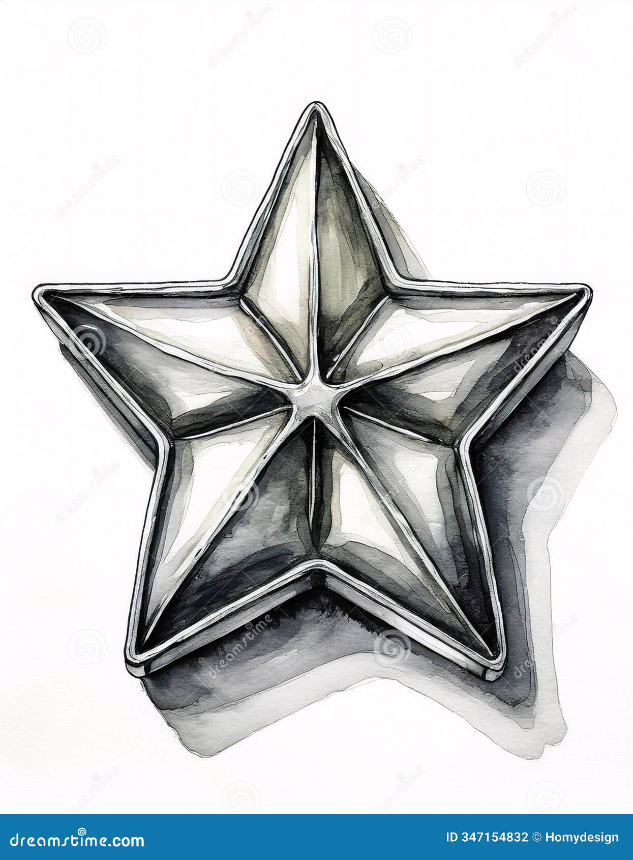 a shimmering silver star-d baking tin, ready to create festive treats