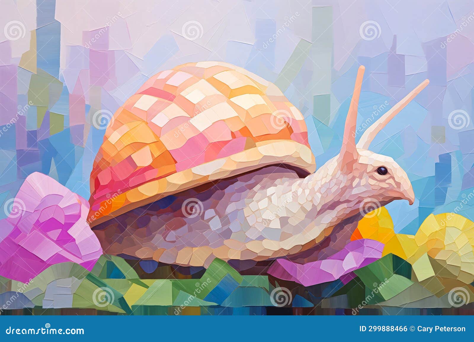 Shimmering Snail: a Low Poly Crypto Background with Slowly Chang Stock  Illustration - Illustration of bright, background: 299888466