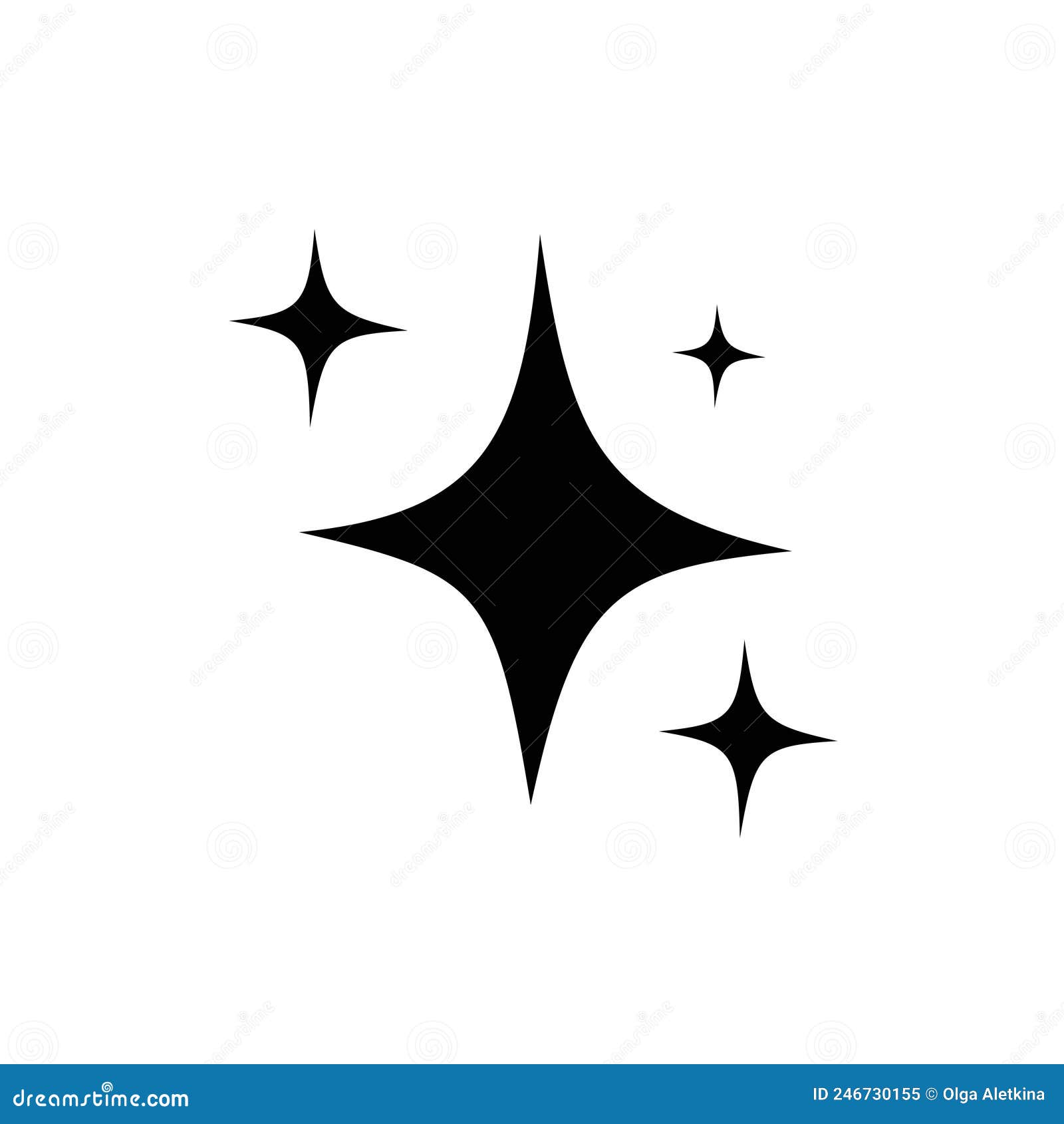 Shine and Sparkle Icon Vector. Clean Star Icon. Sparkle Simple Design