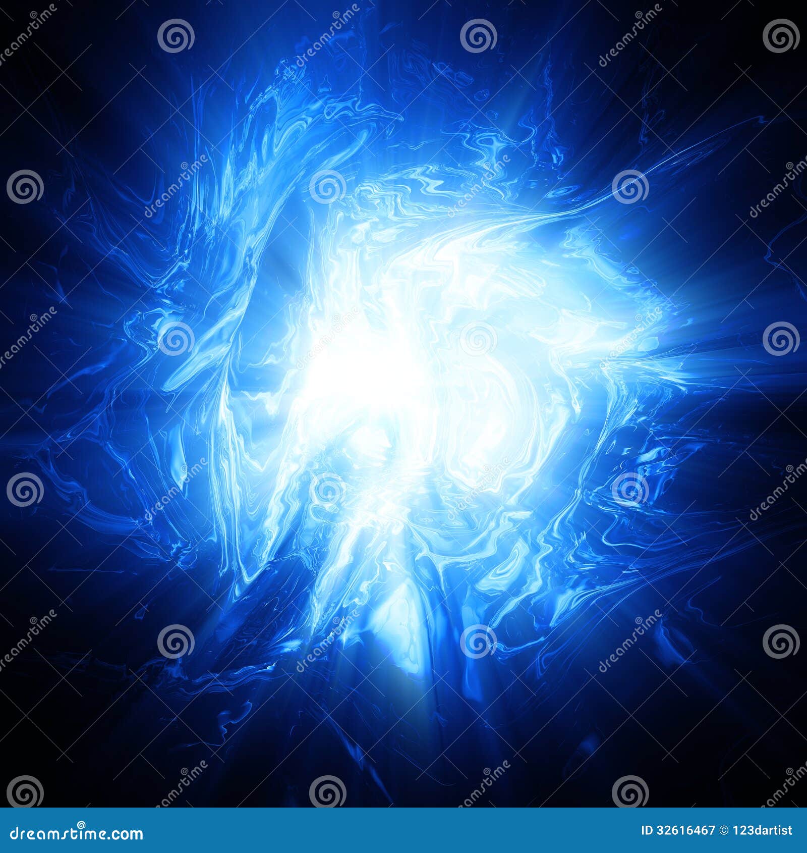 shining blue plasma