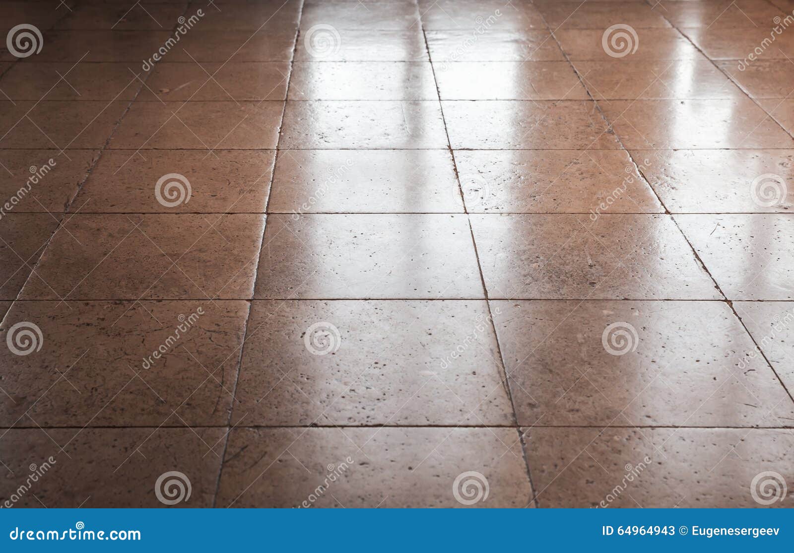 Shining Brown Stone Floor Tiling Background Stock Image Image