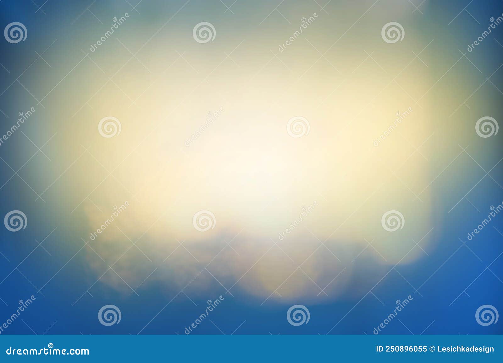 shining glare refulgence on a blue background