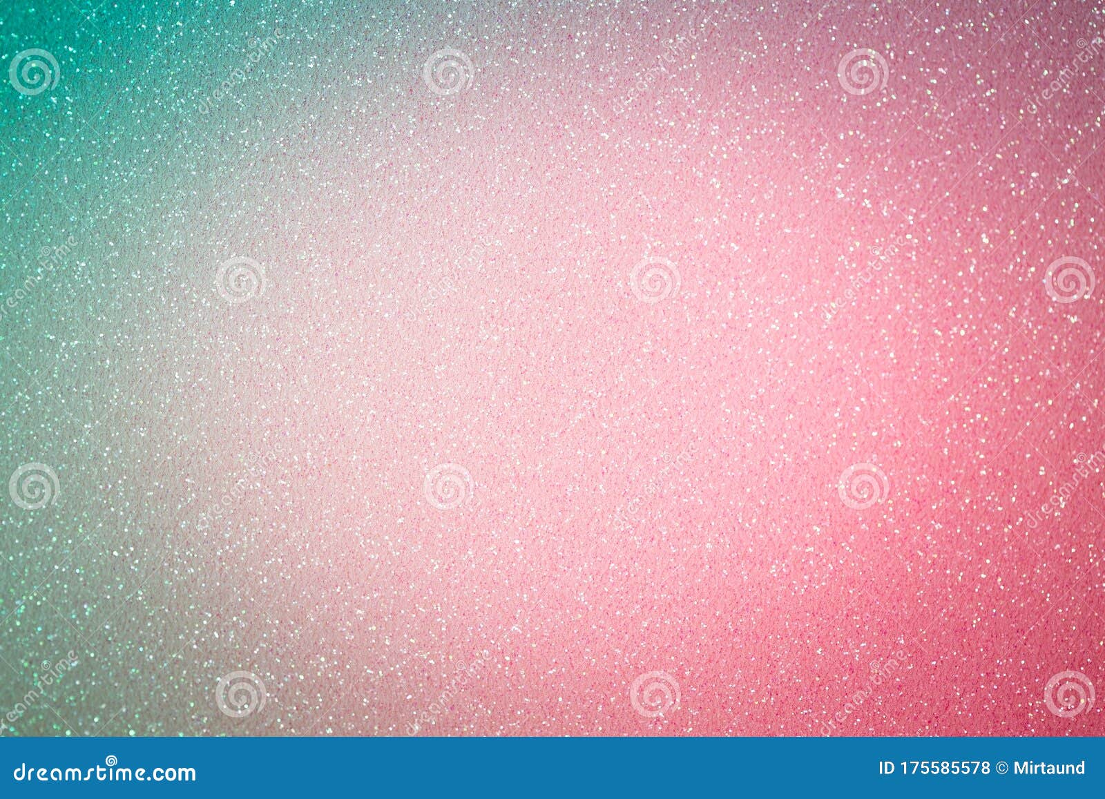 Shining Pink and Green Background, Abstract Glitter Paper Stock Photo