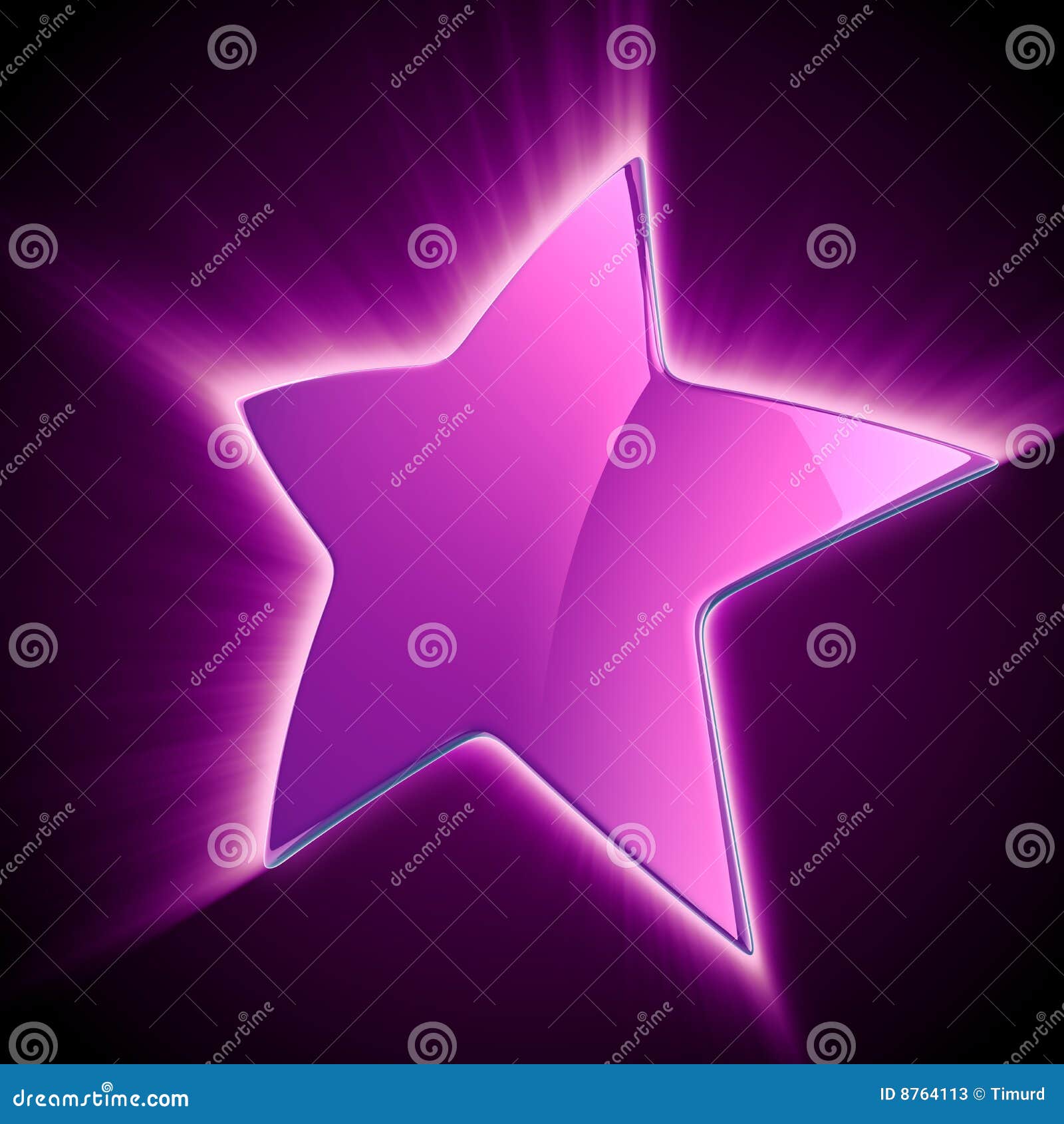 Violet star blacked
