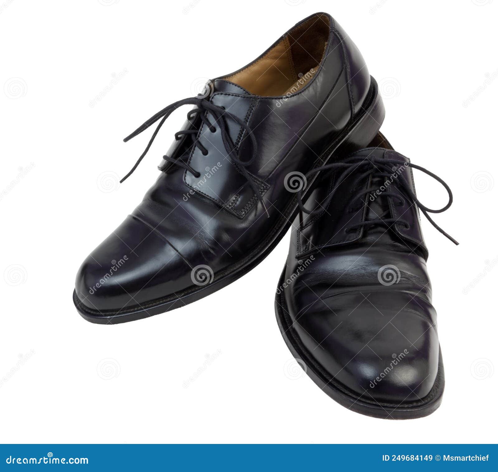 Shiny black dress shoes stock image. Image of footwear - 249684149