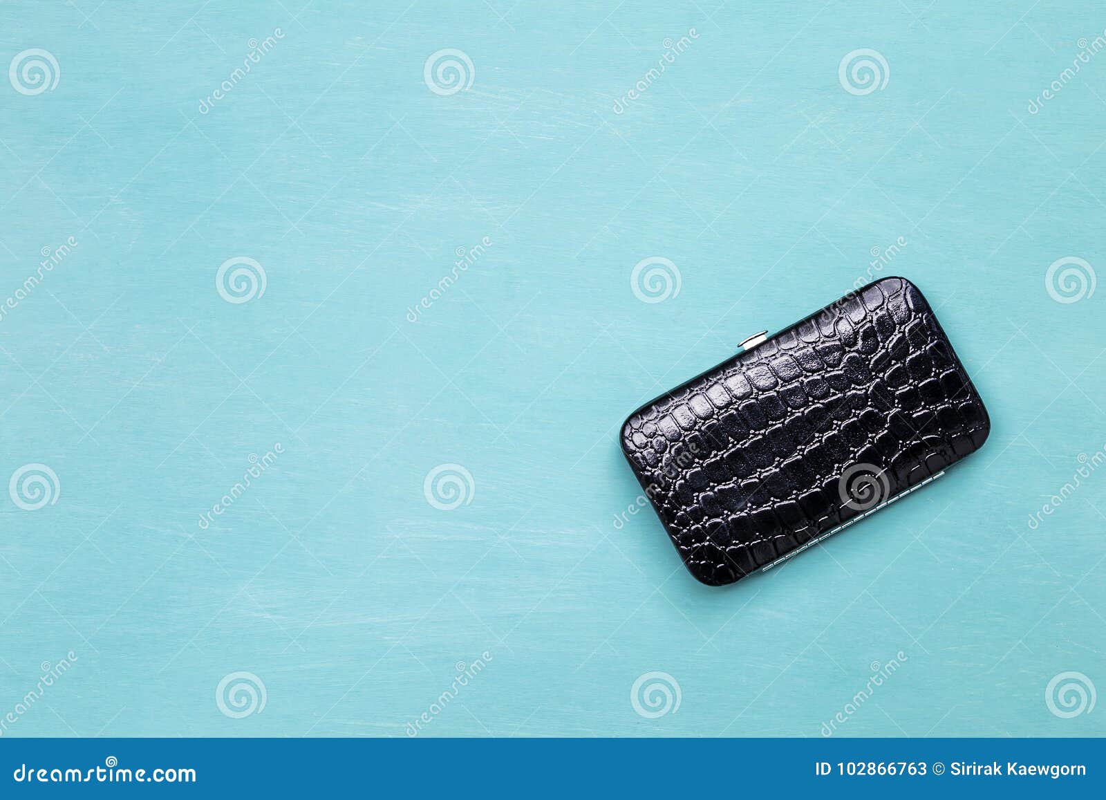 Shiny black leather purse stock image. Image of closeup - 102866763