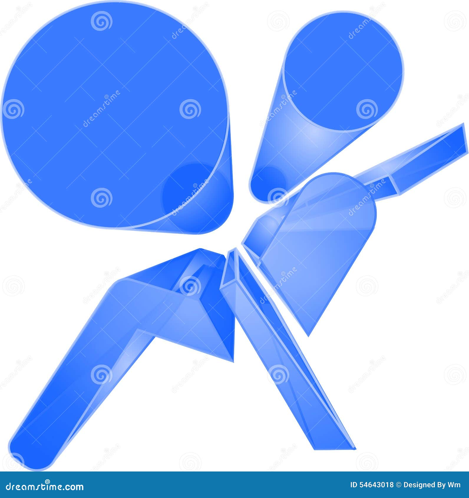 Shiny blue airbag symbol stock illustration. Illustration of parts