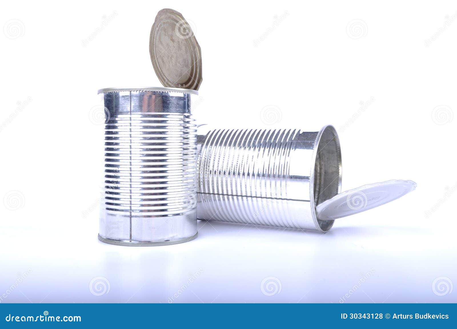 Shiny cans stock photo. Image of isolated, recycle ...