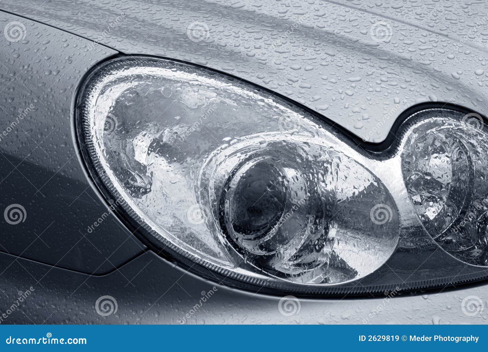 Shiny Car with Silver Paint Stock Image Image of shine, abstract 2629819