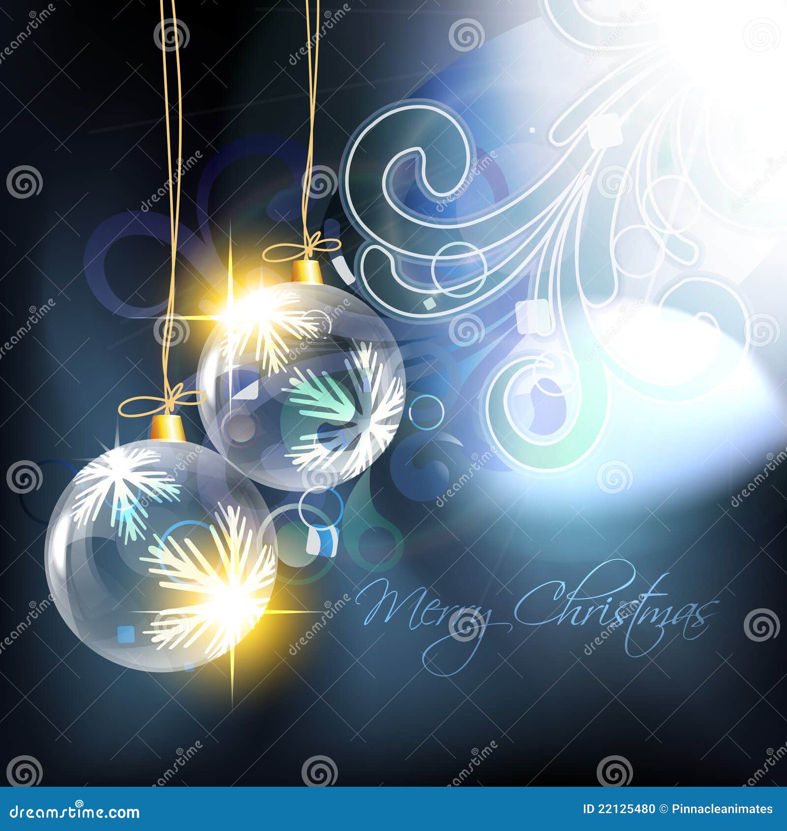 Shiny christmas ball stock vector. Illustration of banner 22125480