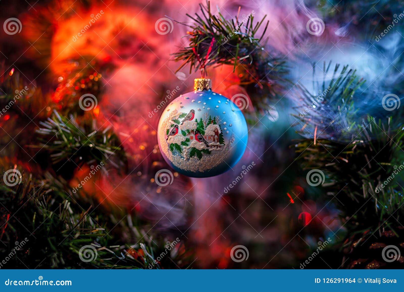 Shiny Decoration Christmas Balls Stock Photo - Image of advent, bauble ...