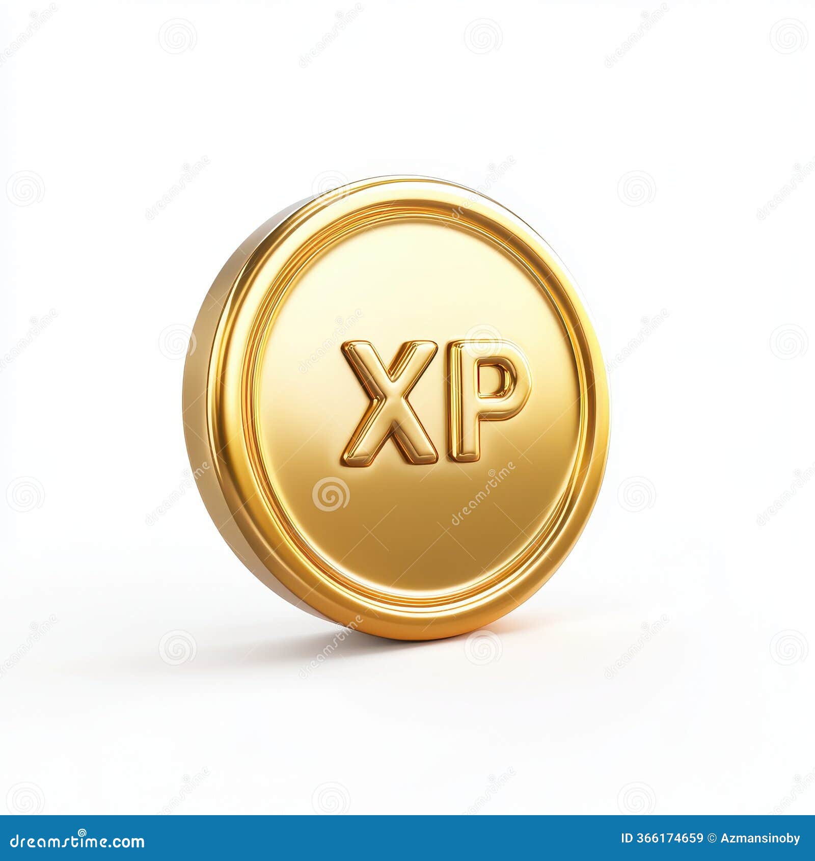 A Shiny Gold Coin with 