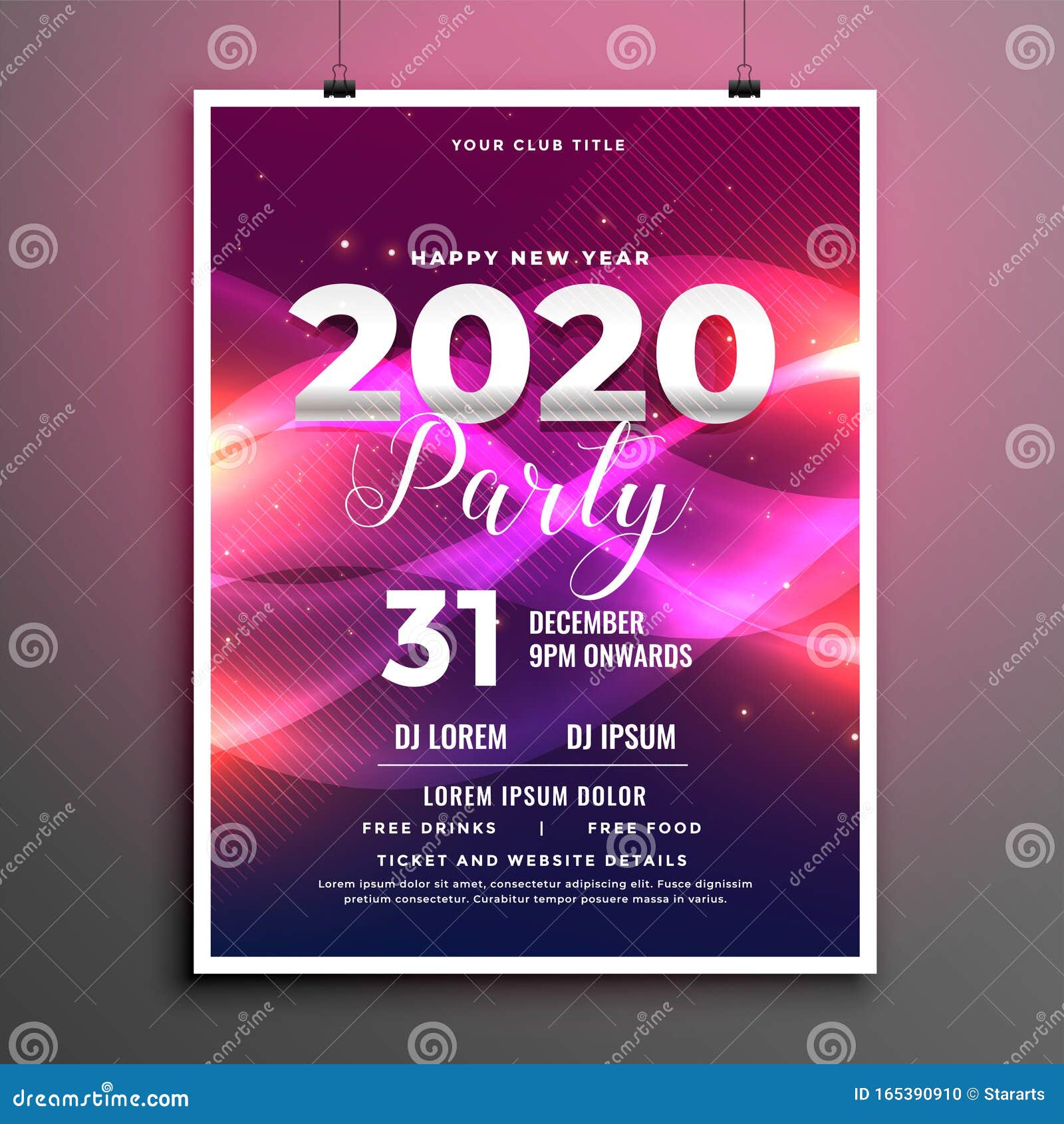 NYE Party Flyer, Print Templates