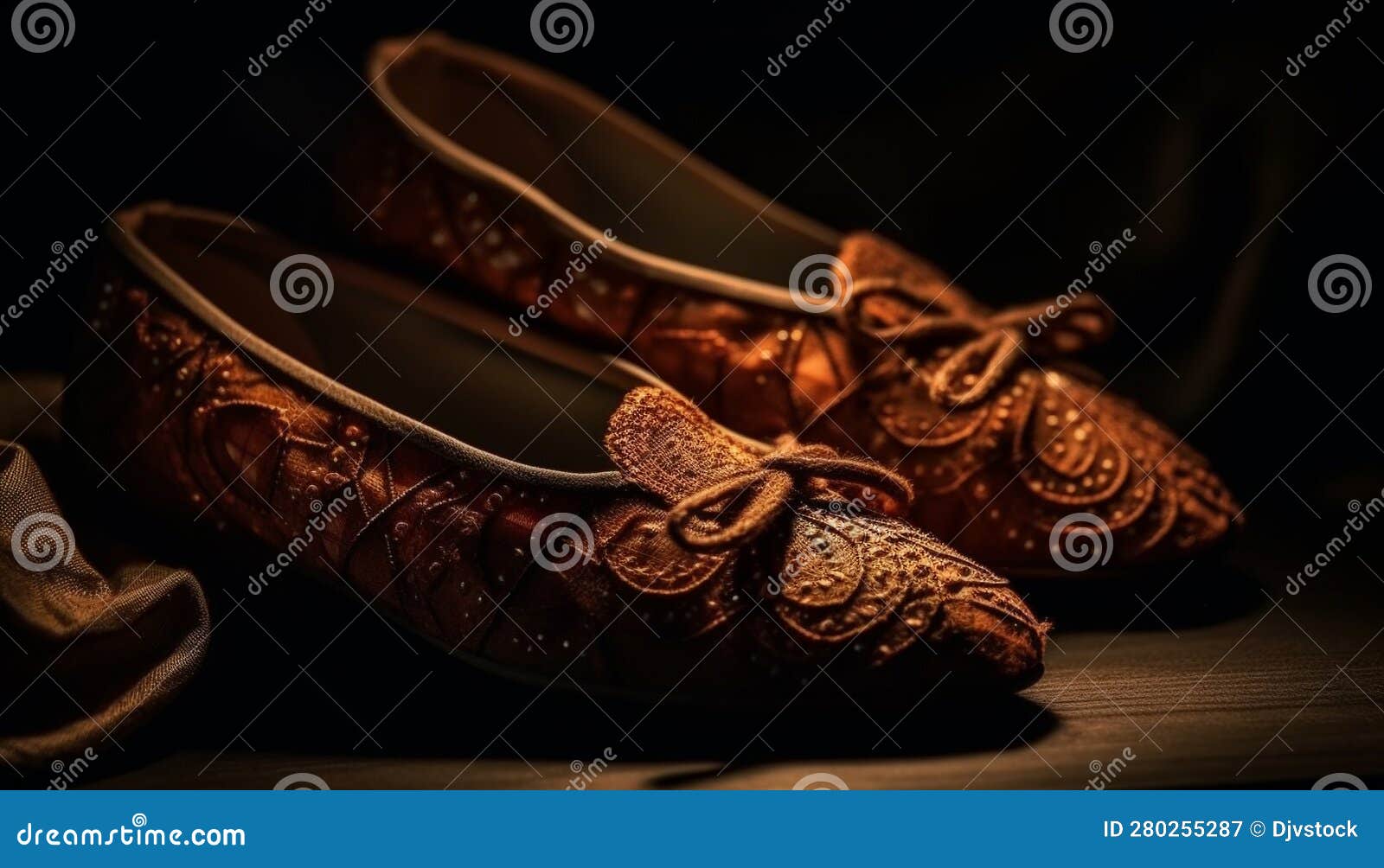 Shiny Leather Shoes, a Symbol of Elegance and Luxury Generated by AI