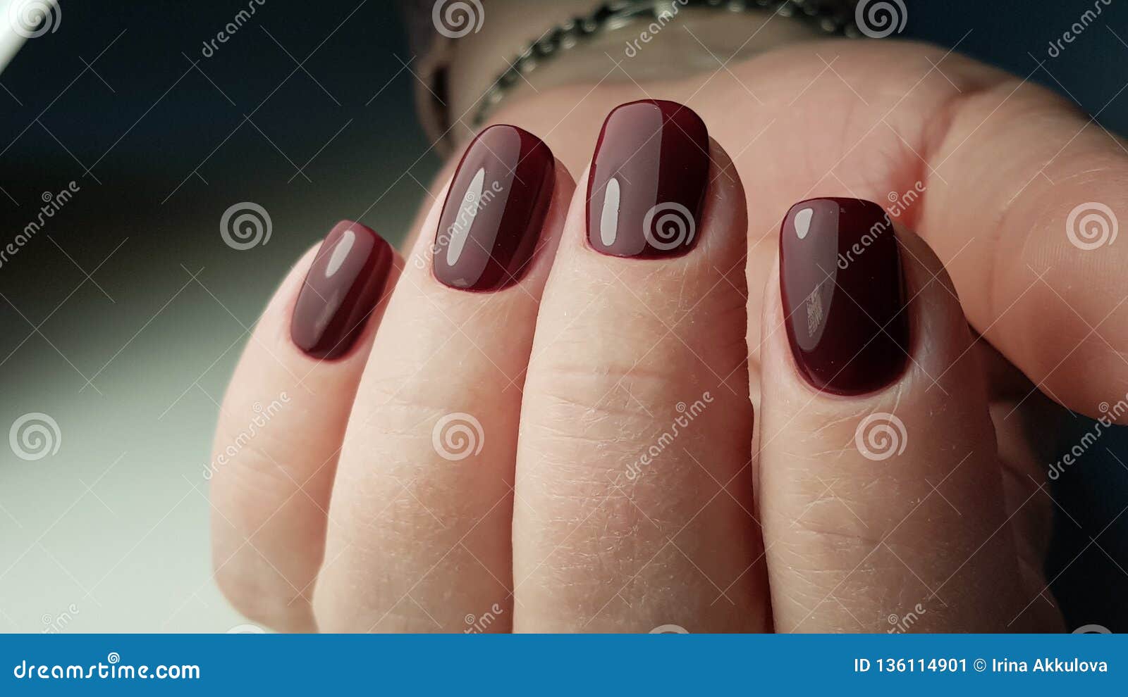 Shiny Nails Stock Image Image Of Oval Manicure Polish 136114901