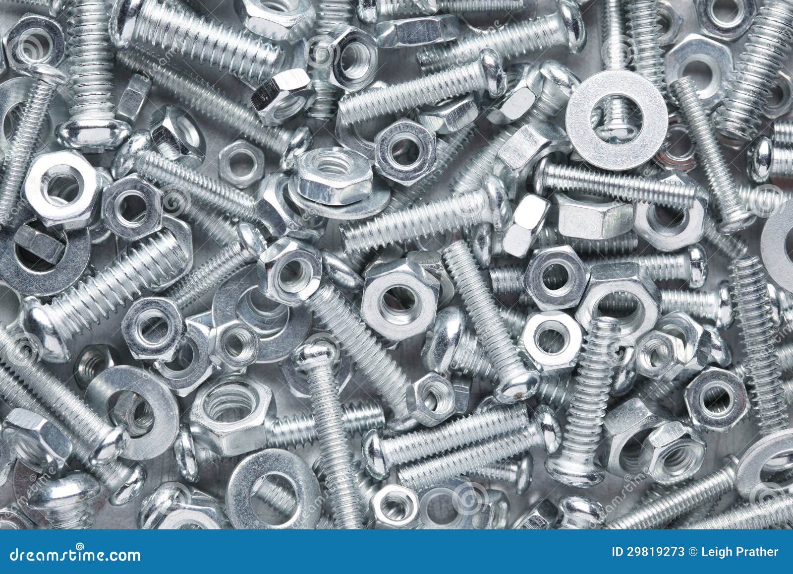 Nuts and bolts background stock image. Image of close 29819273