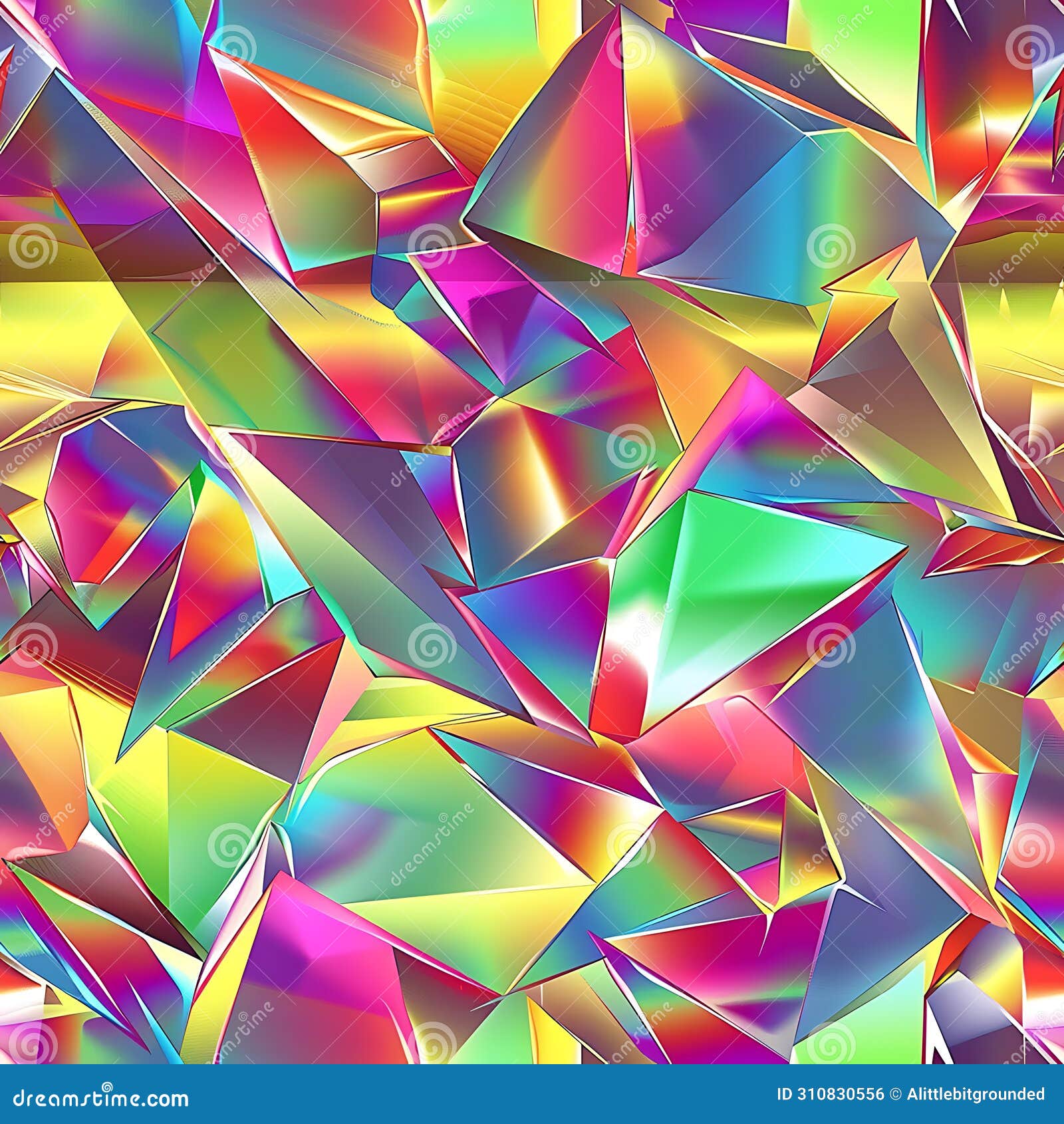 prismatic shards in a repeating pattern