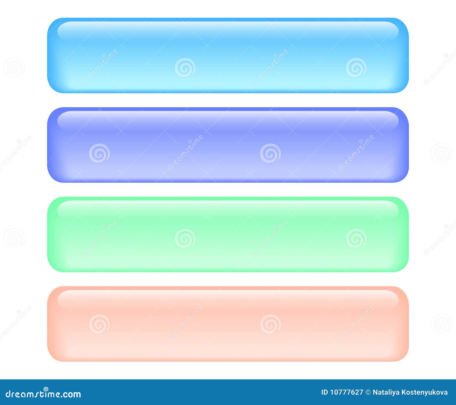 Shiny rectangle buttons stock vector. Illustration of rectangle - 10777627