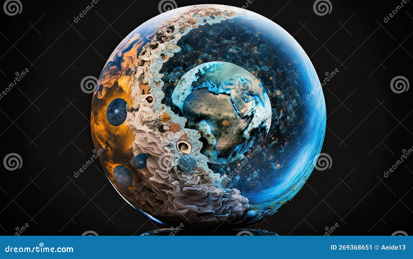 Planet Earth Bowling Ball 
