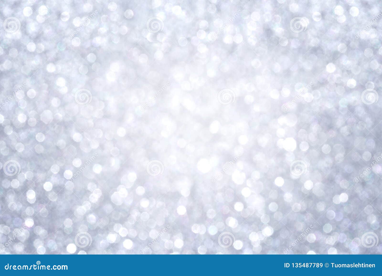 Shiny Silver Bokeh Texture Background Stock Image Image Of