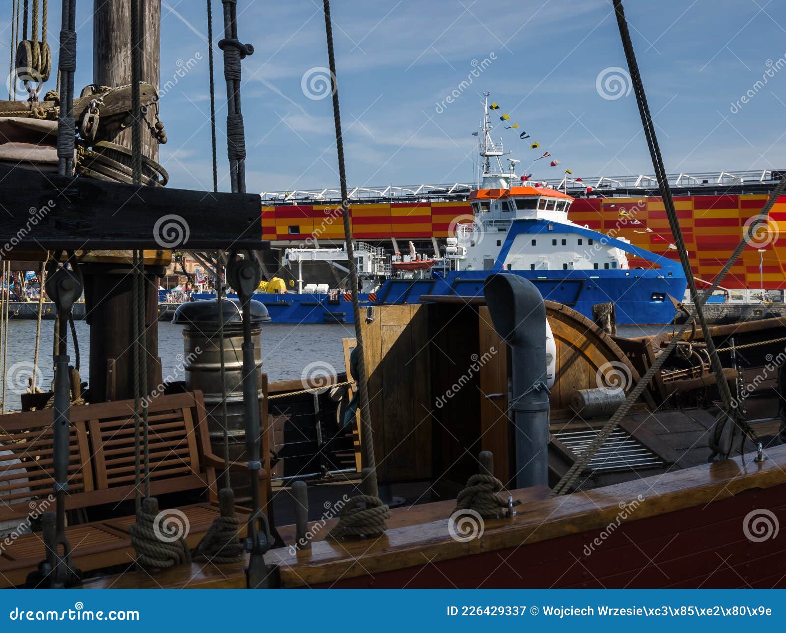 MULTIPURPOSE SHIP stock image. Image of international - 226429337