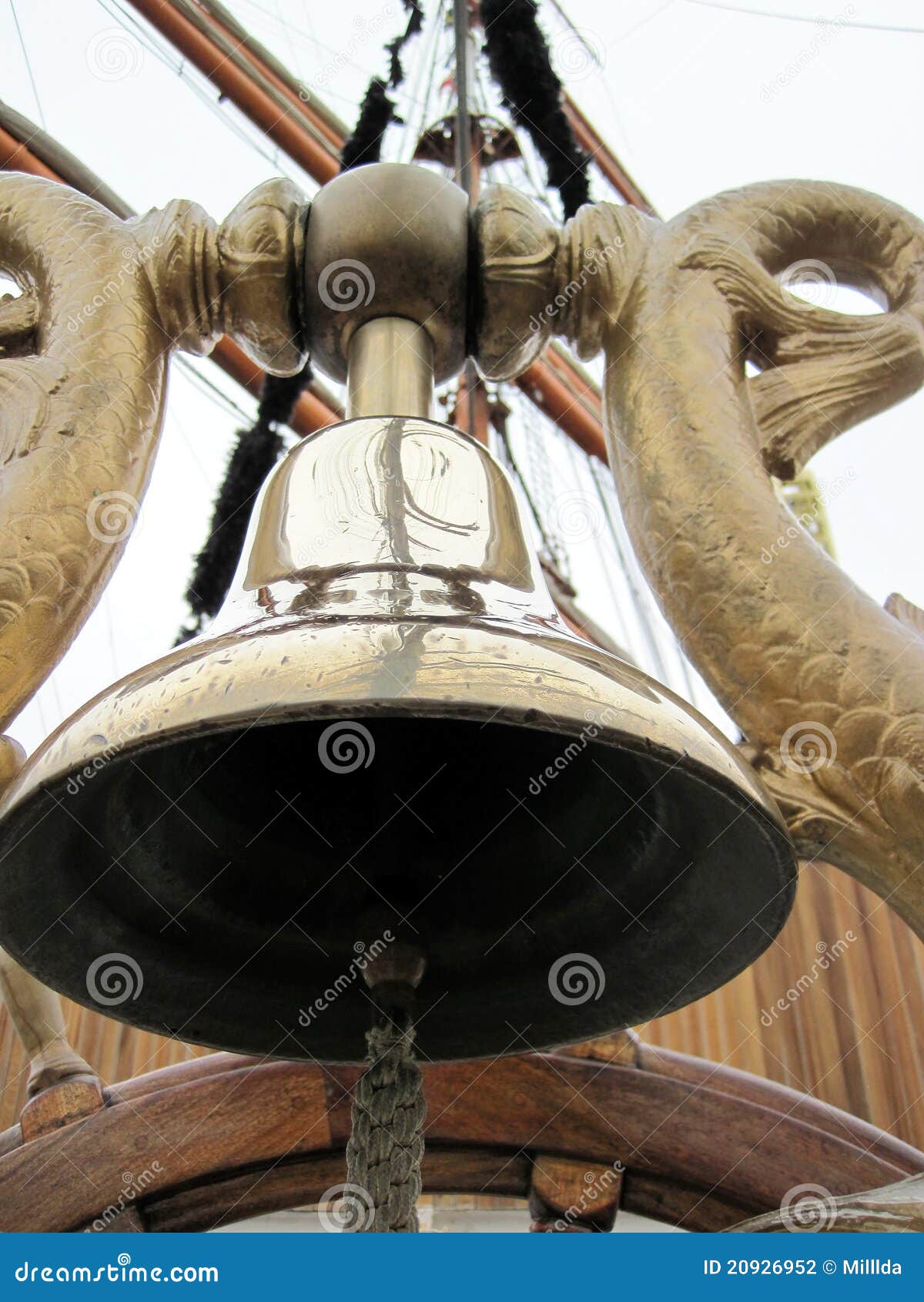 Ship bell stock photo. Image of transportation, sail 20926952