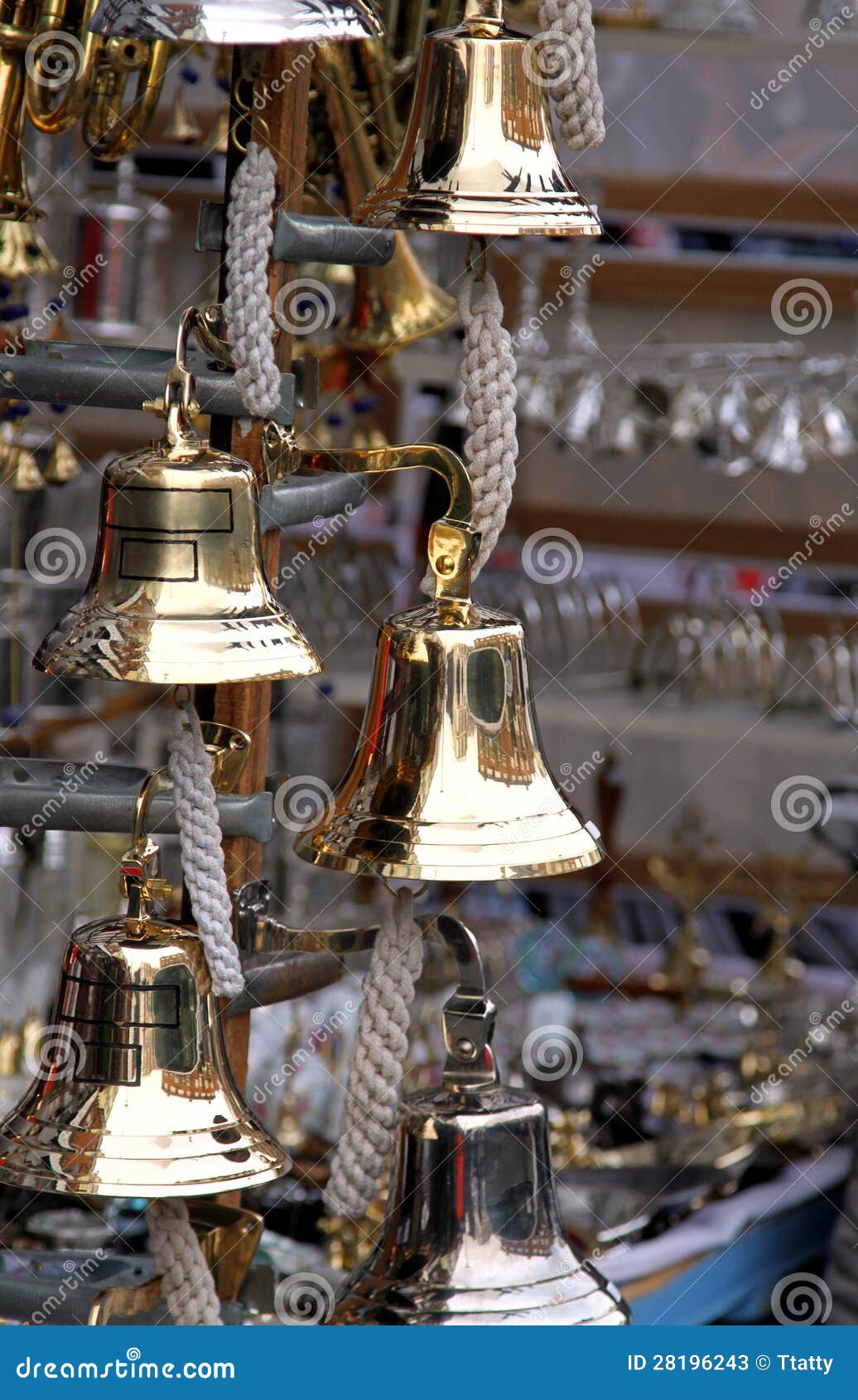 Ship bells stock image. Image of antique, copper, sailboat 28196243