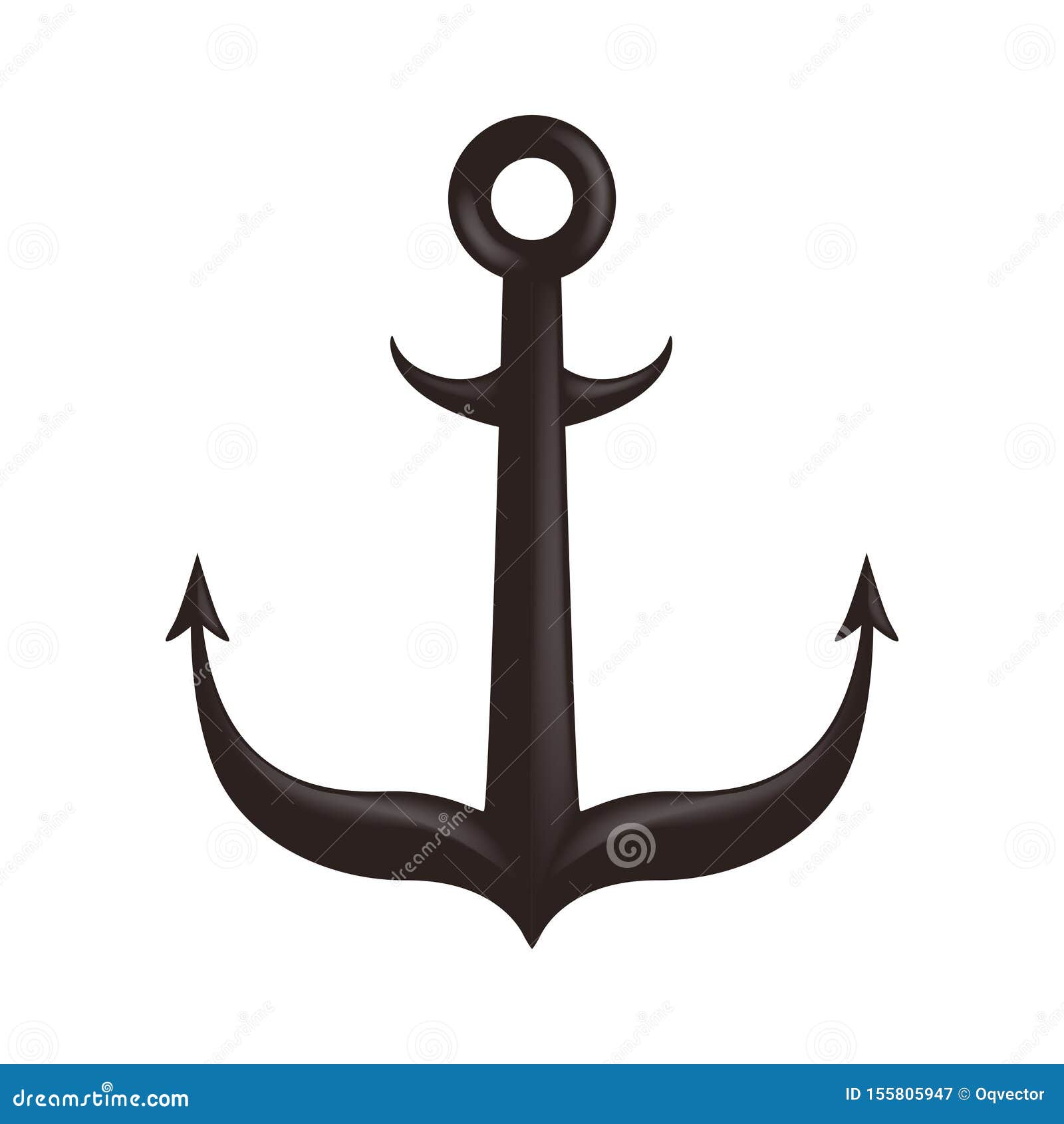 Ship or Boat Anchor Flat Vector Icon for Apps and Websites Stock Vector -  Illustration of marine, pattern: 155805947
