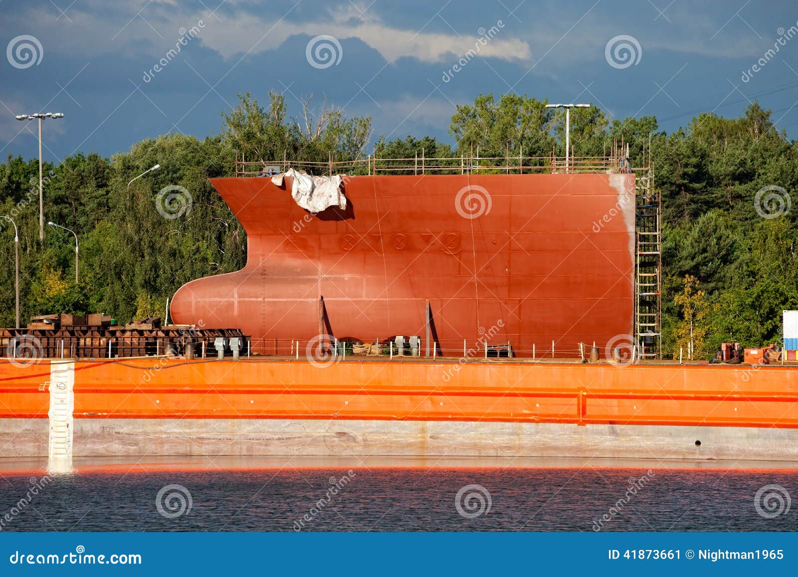 Ship building stock image. Image of scaffolding, dockyard 41873661