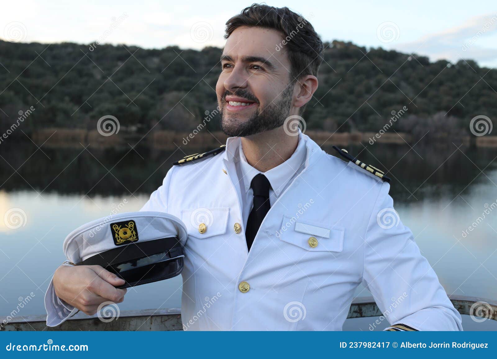 Ship Captain with Elegant Uniform Stock Image Image of captain