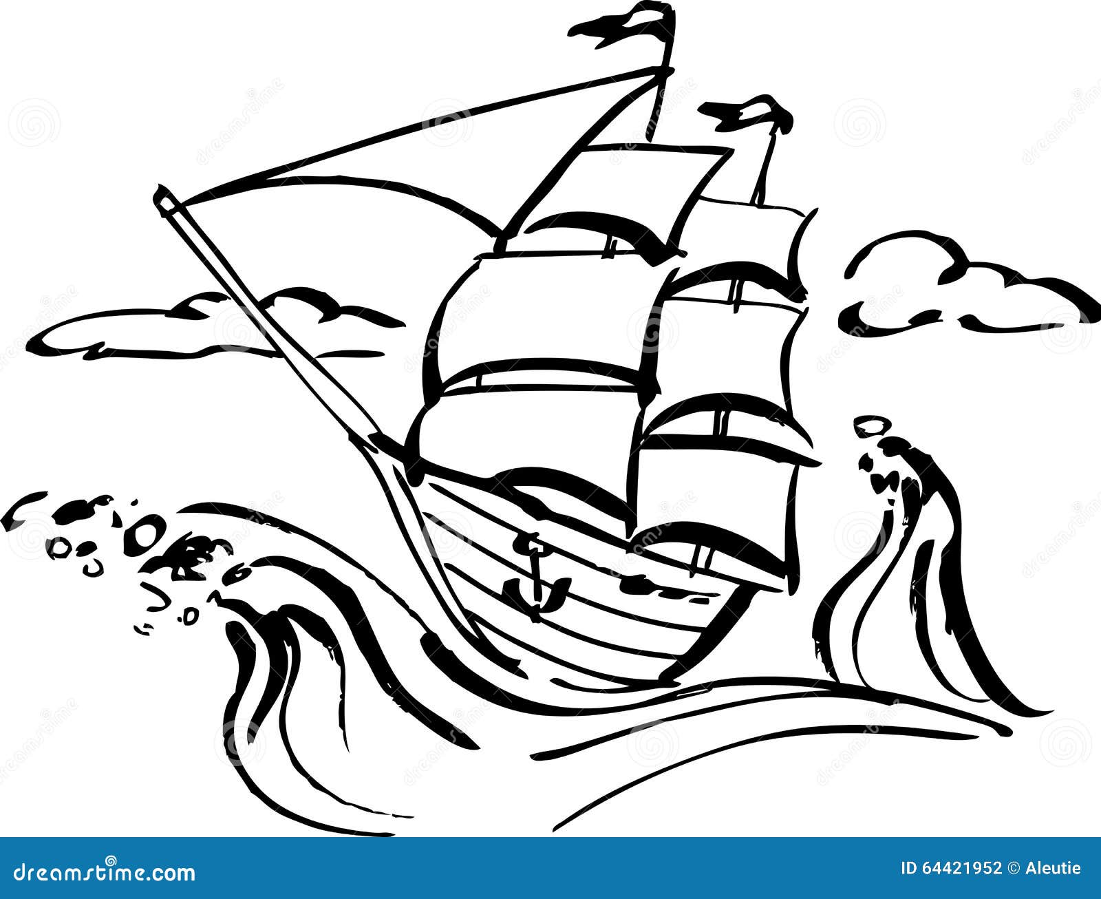 clipart ship in storm - photo #24