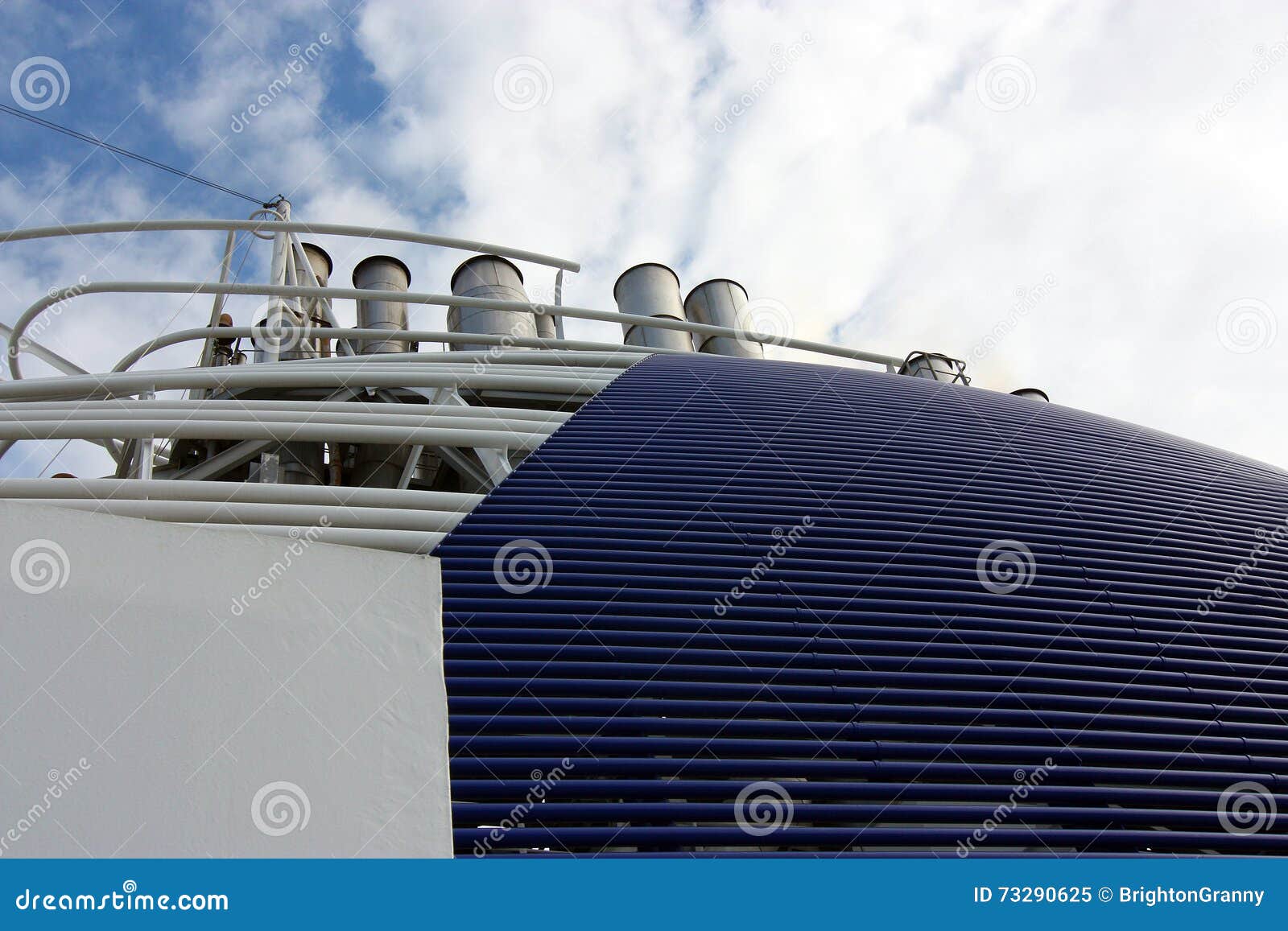 Ship funnels stock image. Image of ocean, voyage, maritine 73290625