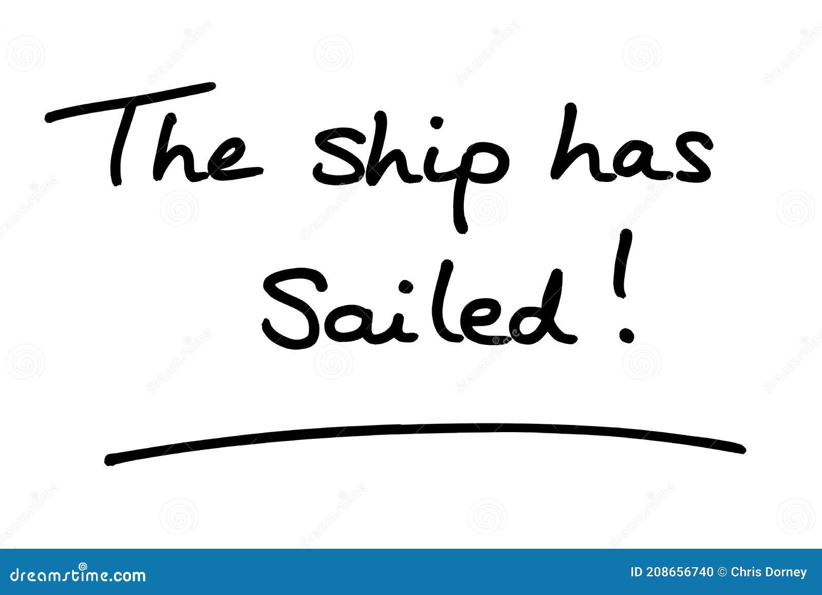 The ship has sailed stock illustration. Illustration of opportunities