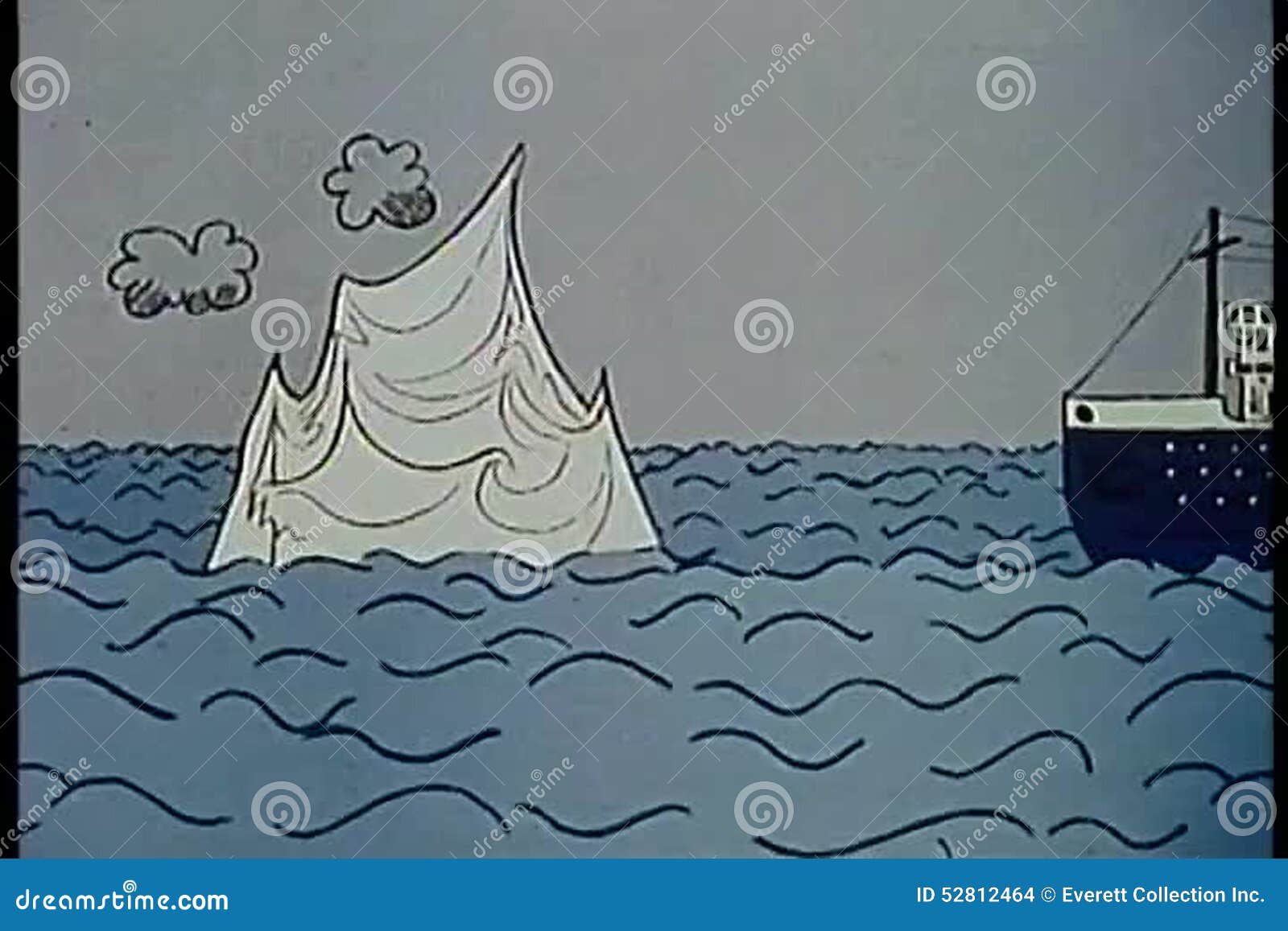 Ship Hitting Iceberg Sinking Stock Video Footage by Megapixl