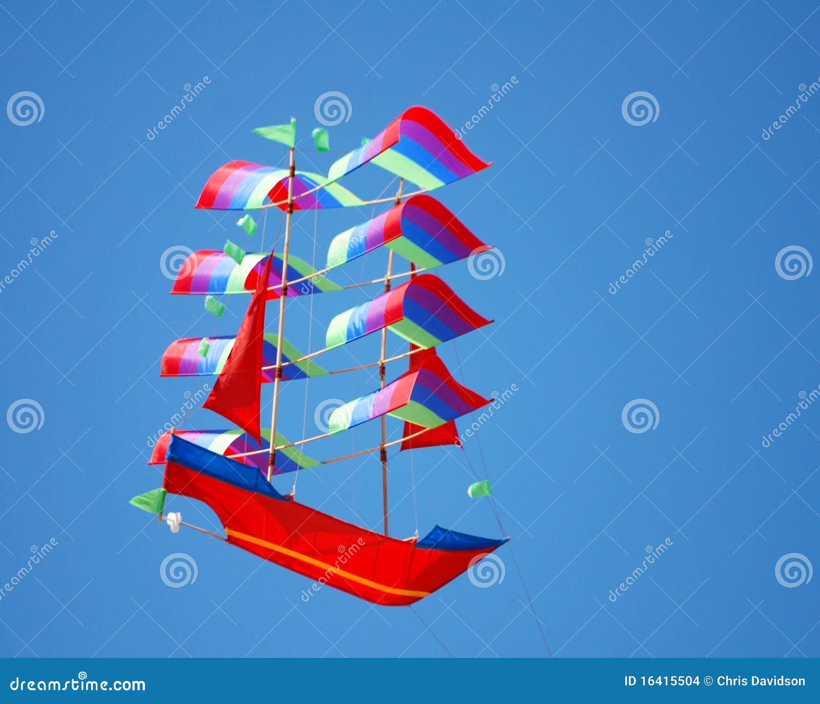Ship Kite stock photo. Image of kite, leisure, airborne 16415504