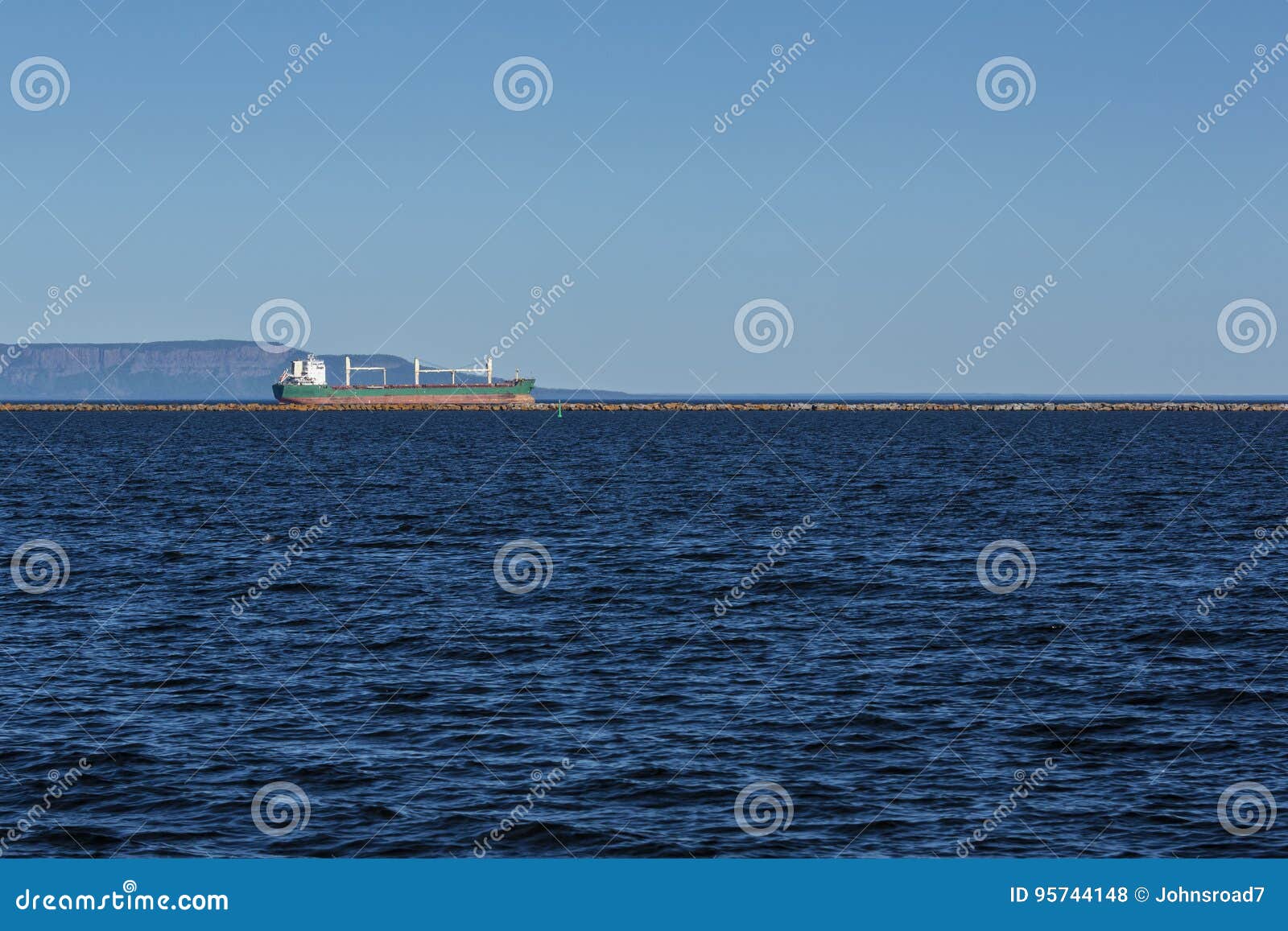 Ship on Lake Superior stock photo. Image of canada, ontario 95744148