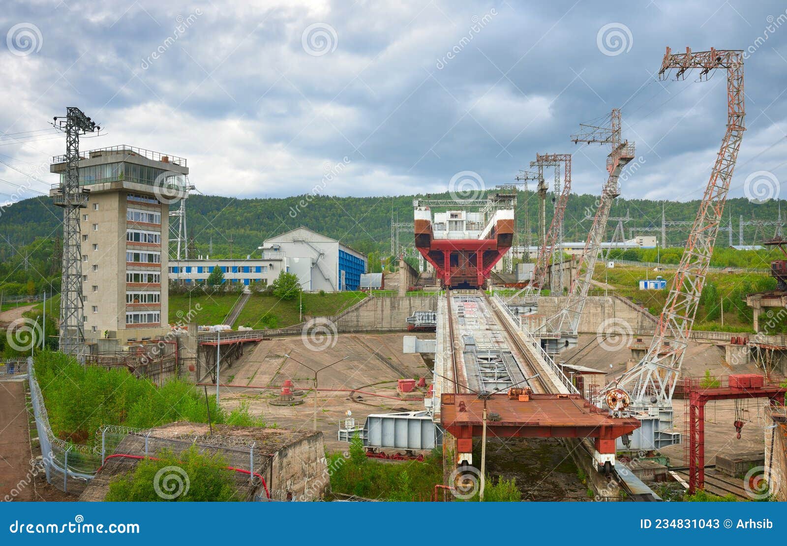 The Ship Lift of the Krasnoyarsk Hydroelectric Power Station Stock