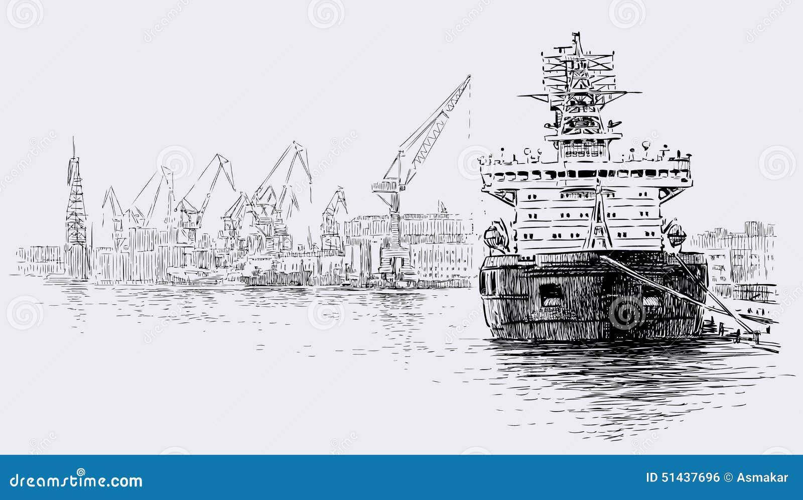 7,593 Sea Port Drawing Images, Stock Photos & Vectors | Shutterstock