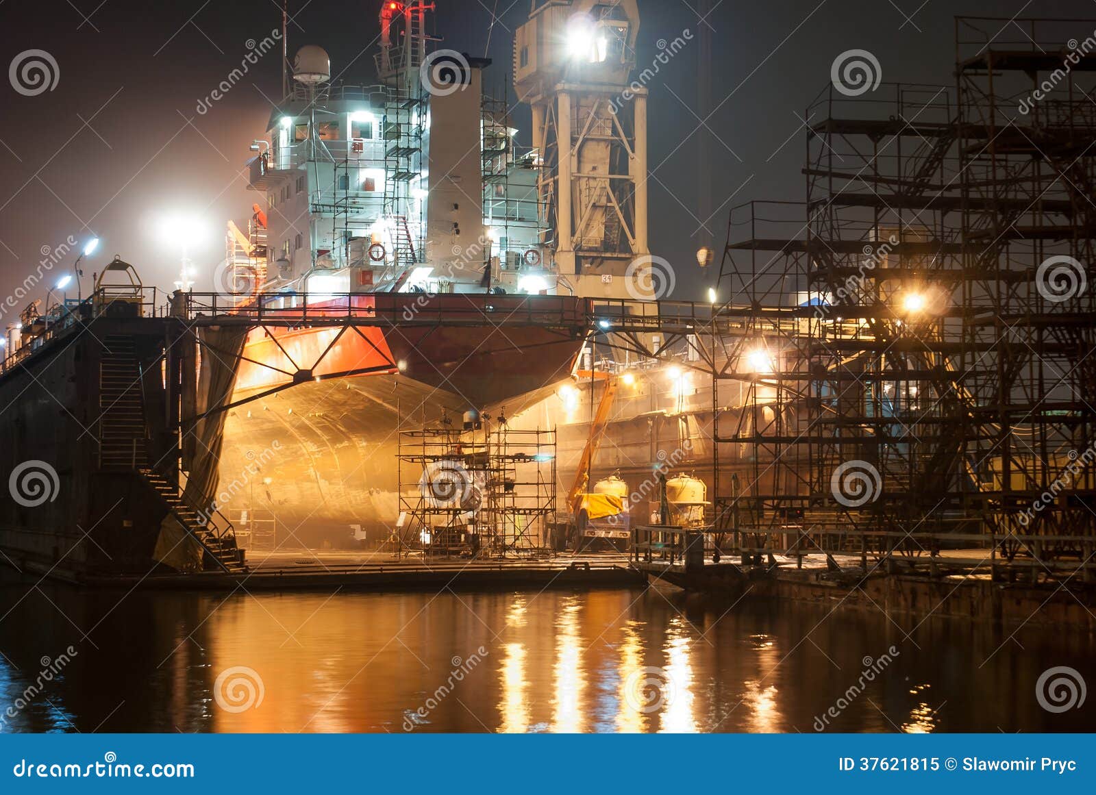 ship during the renovation