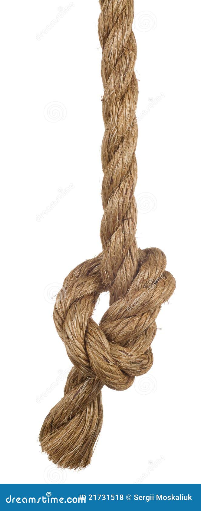 Ship rope with knot stock photo. Image of gibbet, copy - 21731518