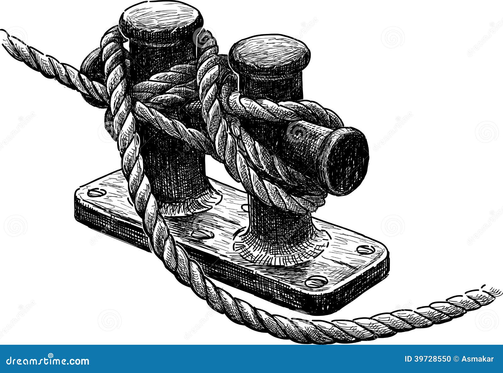 Ship ropes stock vector. Illustration of sketch, robust 39728550
