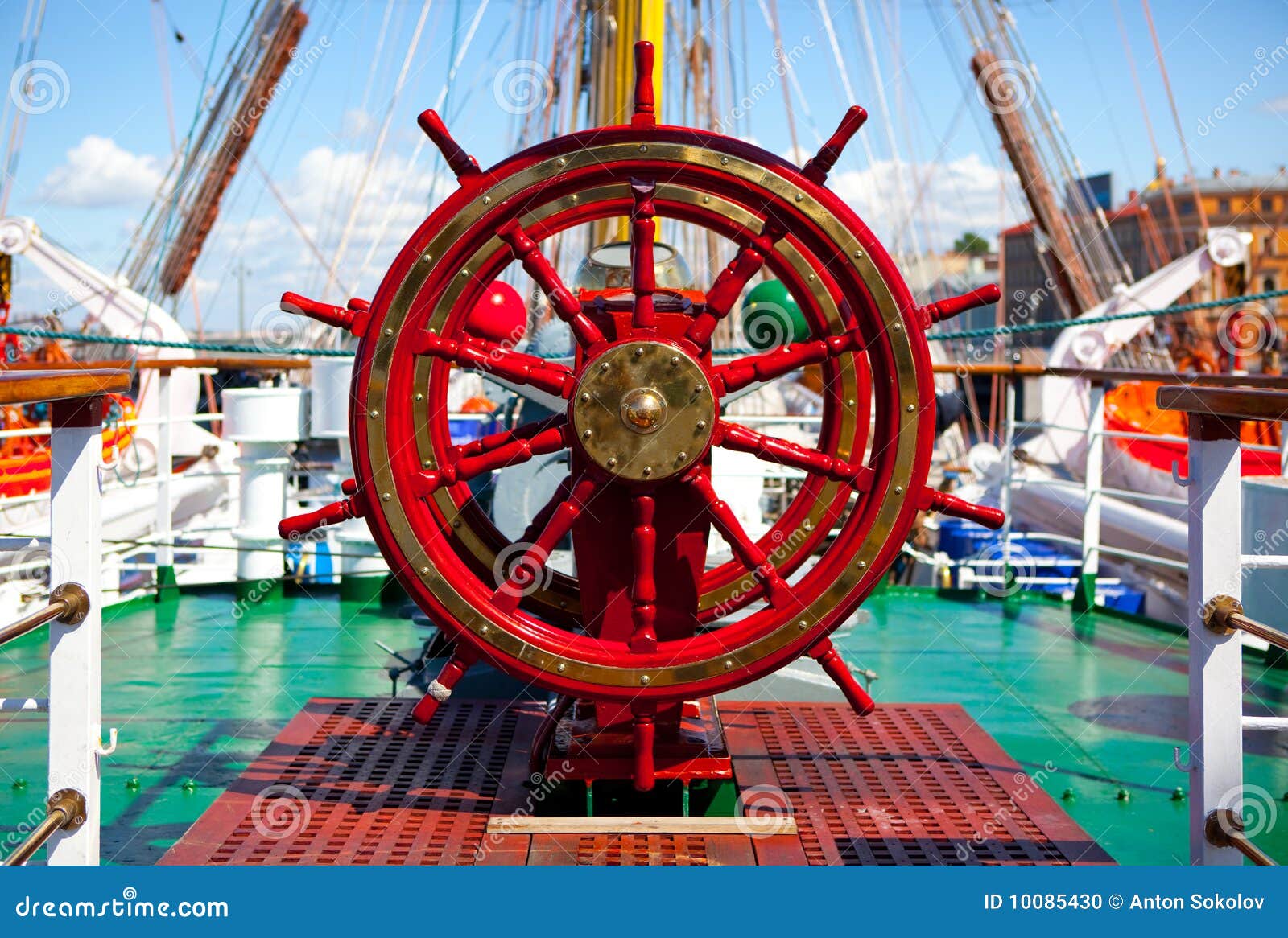Ship rudder. stock photo. Image of wheel, seafaring ...