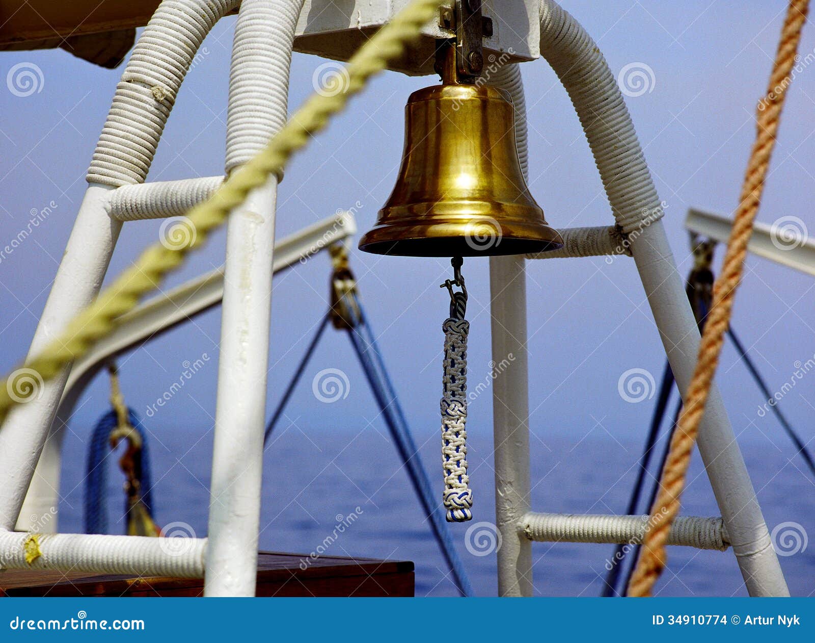 Ship s bell stock photo. Image of outdoor, navy, quiet 34910774