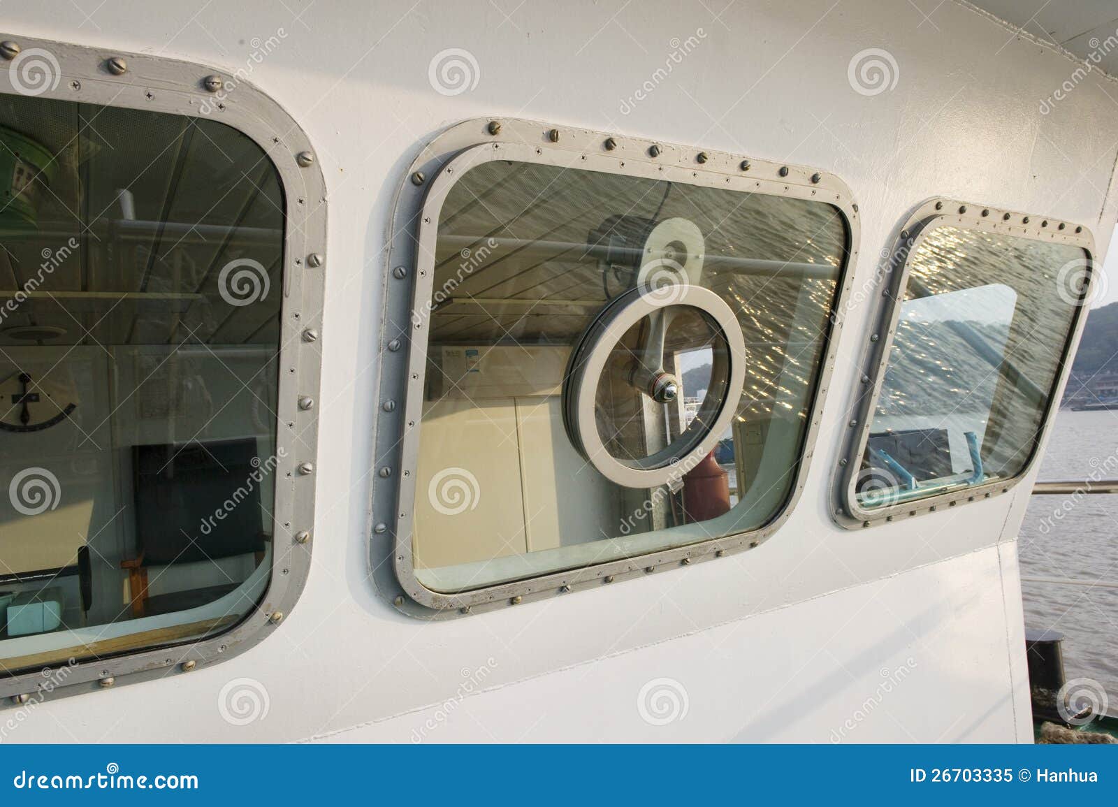 Ship s cockpit stock image. Image of view, steer, sight 26703335