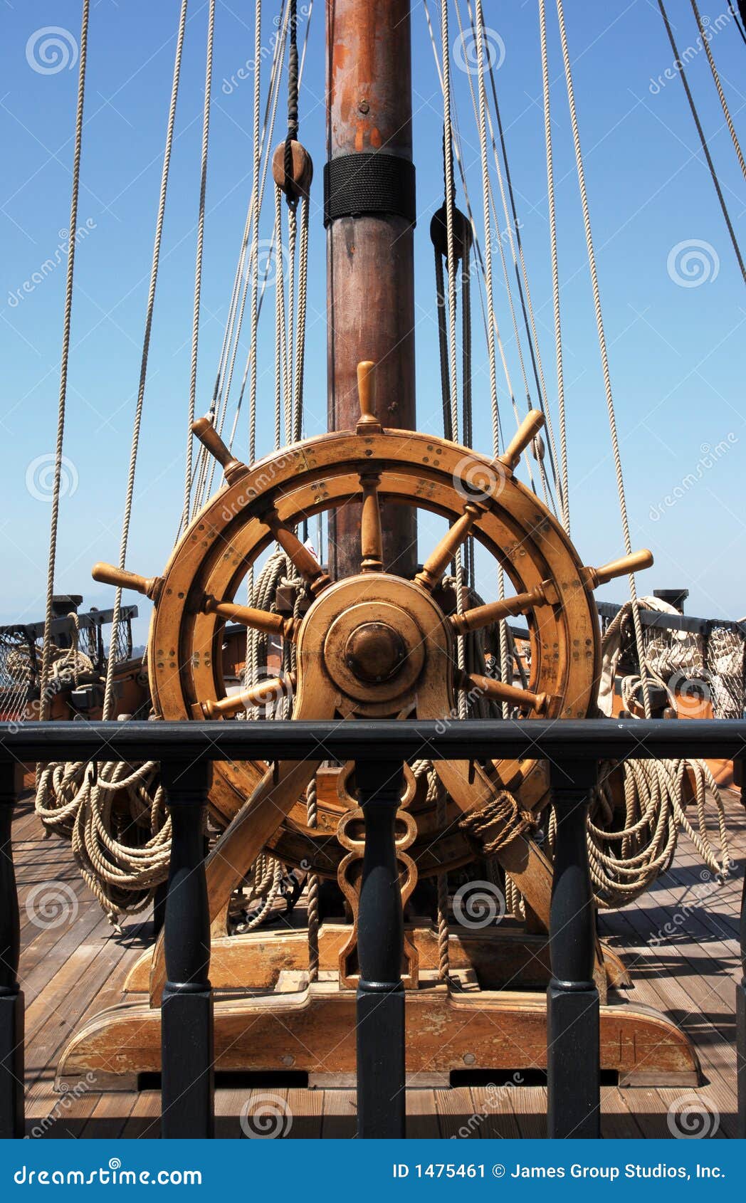 Ship's Helm Stock Image - Image: 1475461
