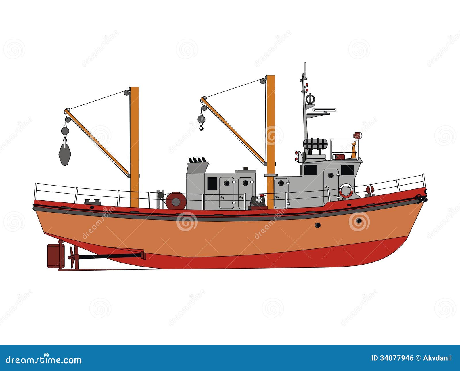 Ship stock vector. Image of illustration, shaft, boat ...