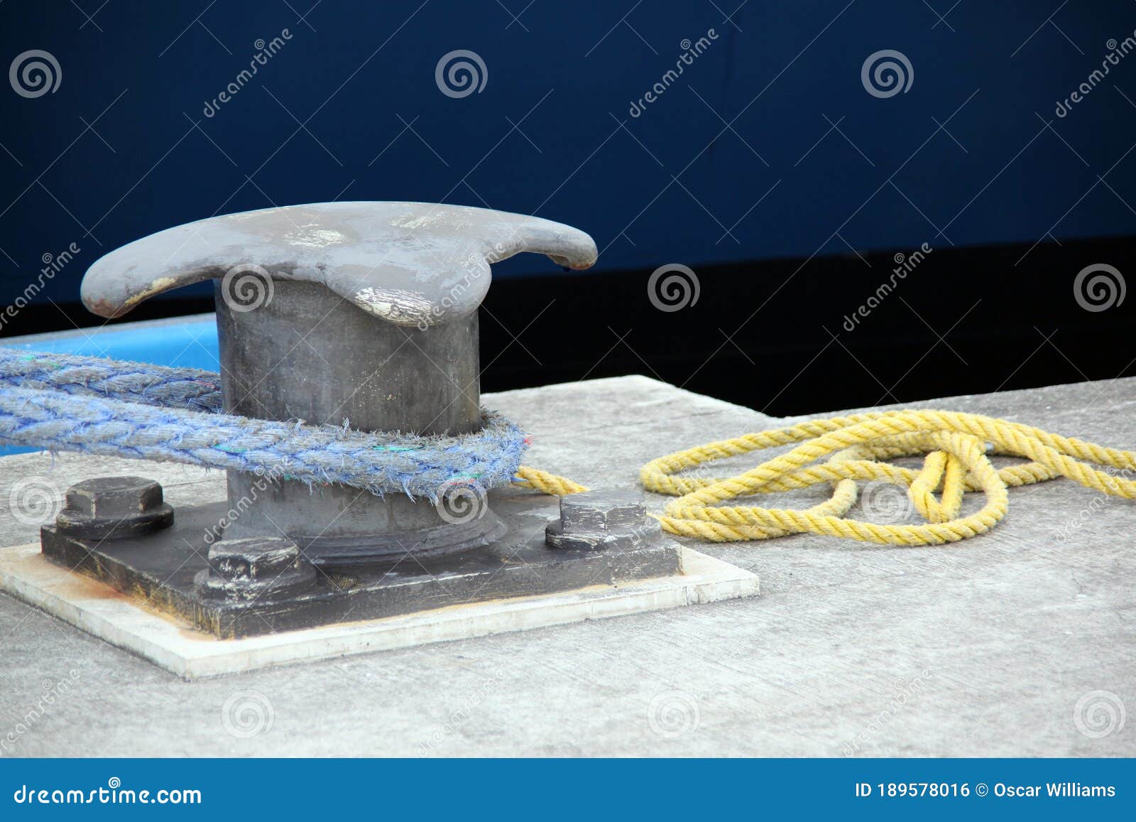 Ship tie in anchor. stock photo. Image of ship, ropes 189578016